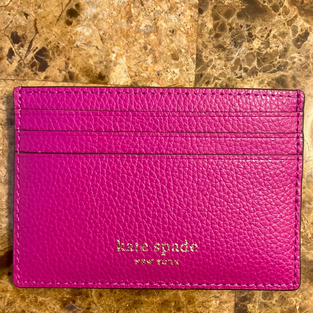 NWT Kate Spade Small Slim Card Holder Bajarose